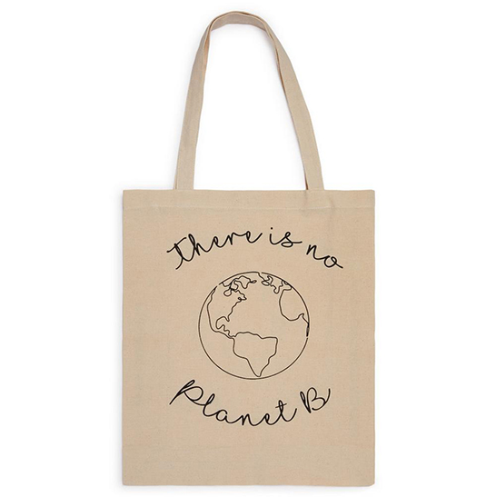 There is no planet B Printed Canvas Tote