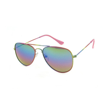 Kids Rainbow Aviator Sunglasses