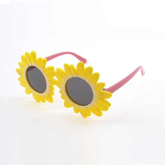Kids Sunflower Plastic Sunglasses