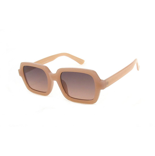 Nude square Sunglasses with plastic frame