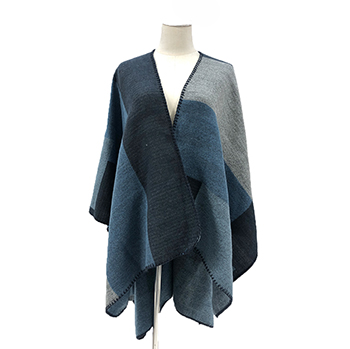 Recycled Large Check Cape