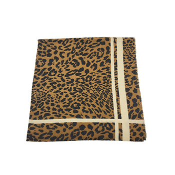 Recycled Leopard Print  Woven Scarf