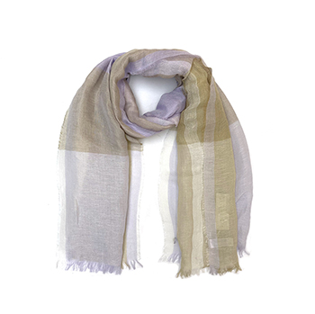 Woven Linen Lightweight Yarn-dyed Scarf