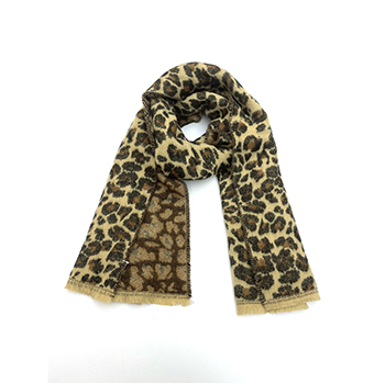 Leopard Jacquard Scarf