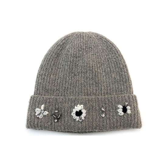 Embellishment knitted Beanie