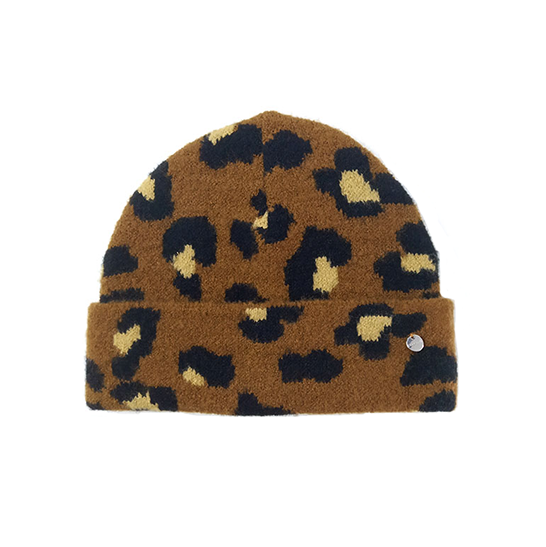 Leopard Jacquard Beanie