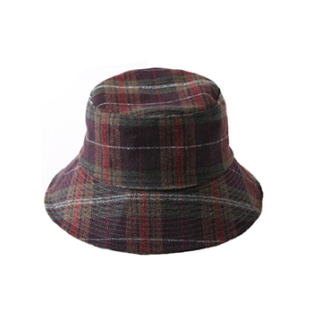 Warm Check Bucket Hat