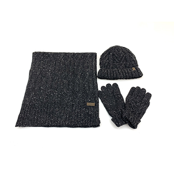 Mens 3 Piece Hat, Scarf And Gloves Set