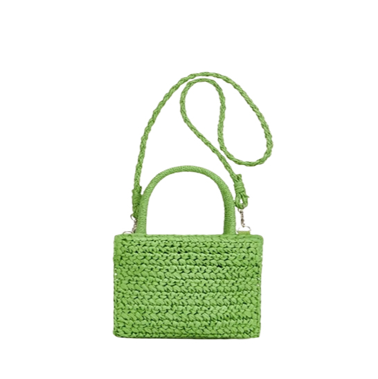 Small Braided Crossbody Beach Bag