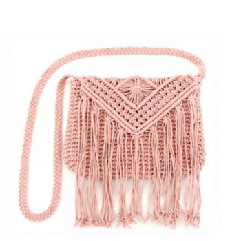Fringe Flap Crochet Cotton Handwoven Crossbody