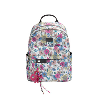 Floral Print Nylon Backpack