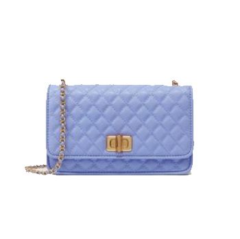 Metal Chain Diamond Pattern Quilted Crossbody