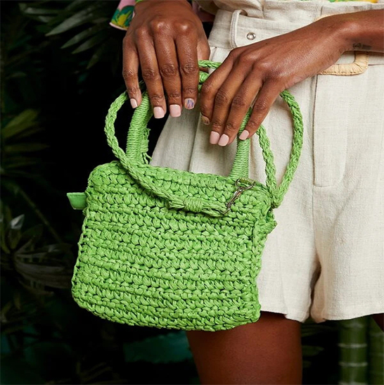 Small Braided Crossbody Beach Bag