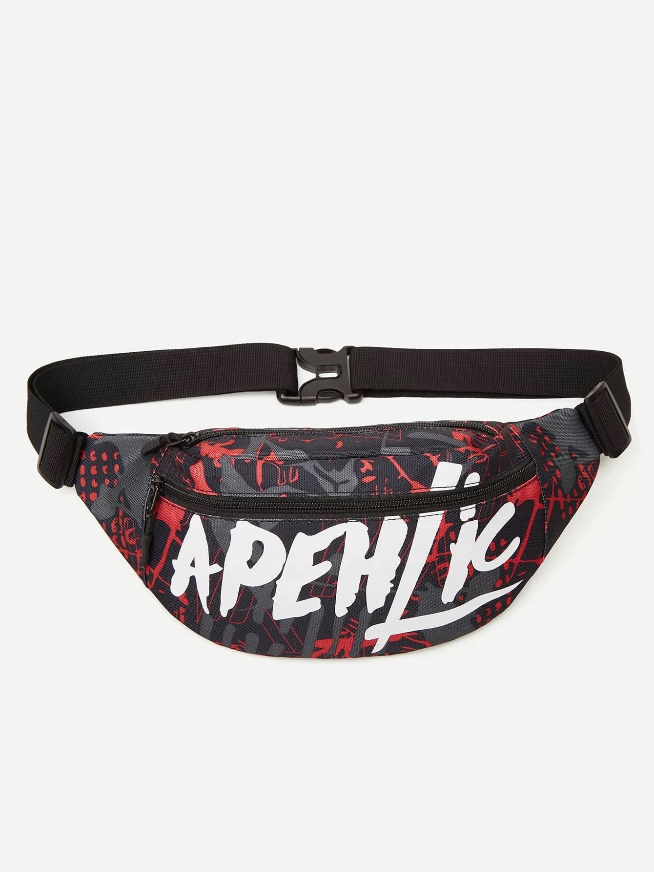 PRINTED CANVAS BELT BAG