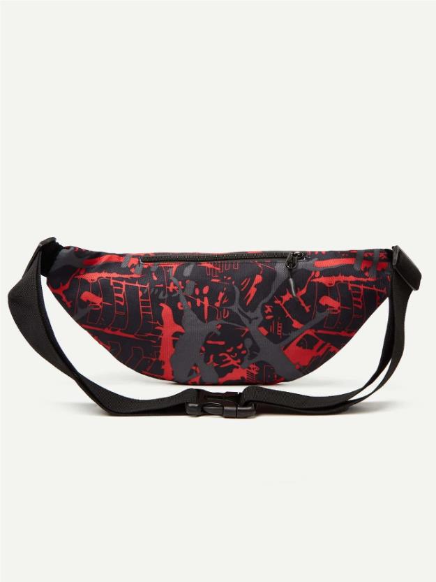 PRINTED CANVAS BELT BAG