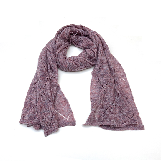 Rhombus Hollow Recycled Scarf