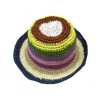 Colorful Crochet Paper Hat