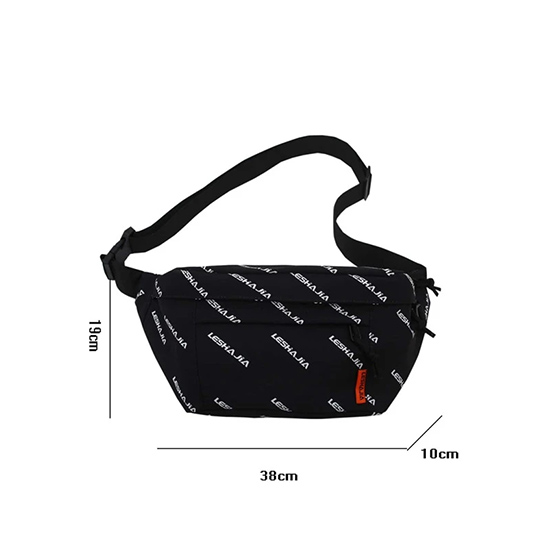 Monogram Print Nylon Belt Bag