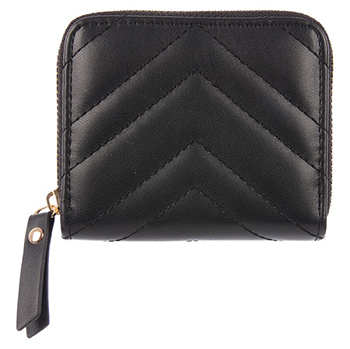 V-quilted Cropped Wallet