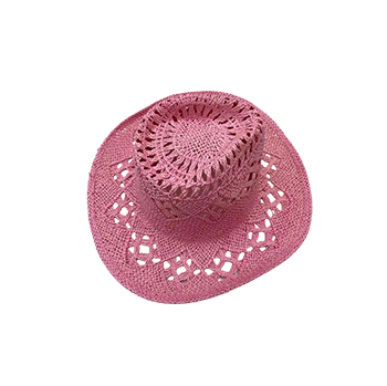 Pink Straw Hat