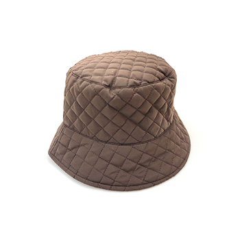 Brown Plaid Bucket Hat