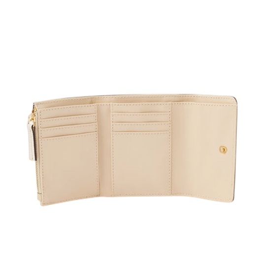 Lizard Finish Flap Trifold Blush Wallet