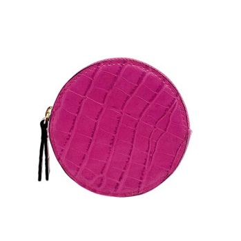 Round Croco Purse