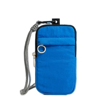 Mesh Polyester Crossbody Cellphone Pouch with Lanyard