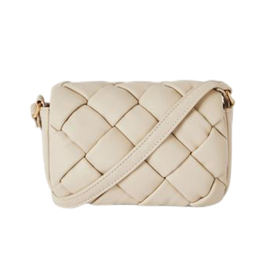 Rhomboid Quilted Magnet Buckle Flap Crossbody Bag