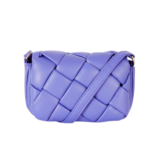 Rhomboid Quilted Magnet Buckle Flap Crossbody Bag