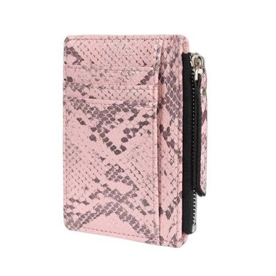 Python Finish PU Leather Vertical Card Holder