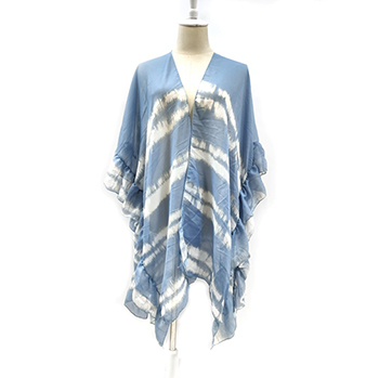 Polyester Blended Polyester Silk Printing Gradient Pattern Fungus Shawl