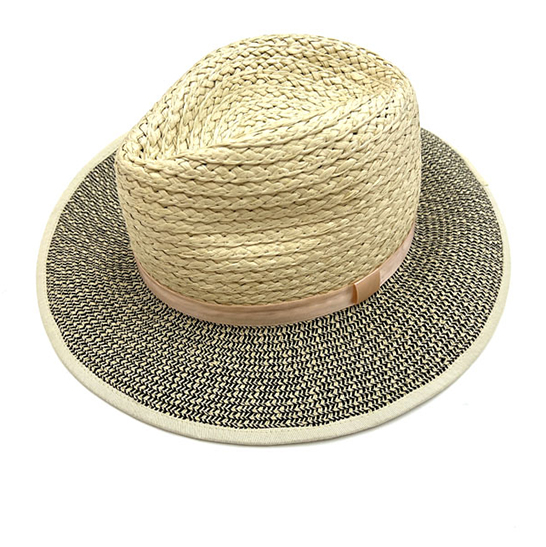 Faux Raffia Top Hat