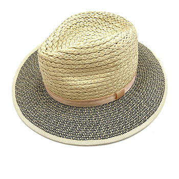 Faux Raffia Top Hat