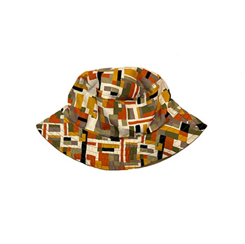 Men's Yellow Check Bucket Hat