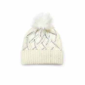 Knitted Hat with Pom