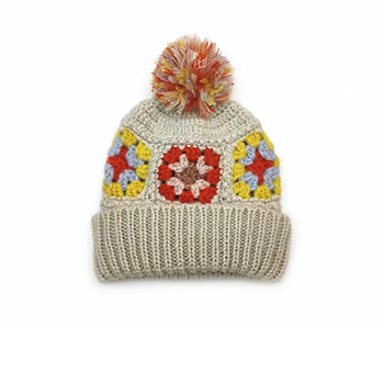 Mohair Crochet Knitted Hat