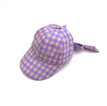Kids Purple Lattice Baseball Cap
