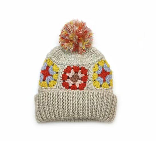 Mohair Crochet Knitted Hat
