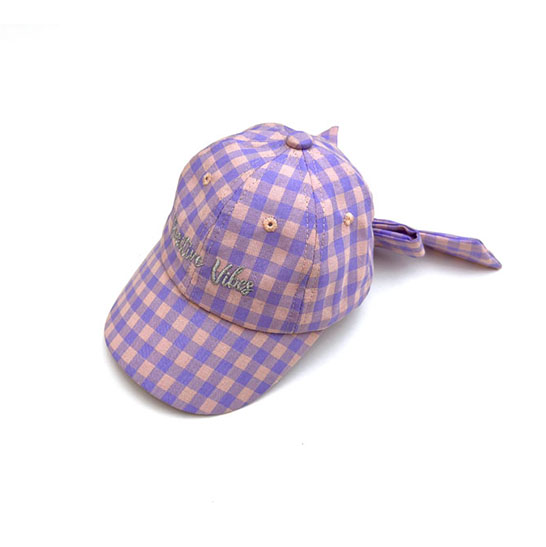 Kids Purple Lattice Baseball Cap