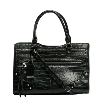 Rivets Studded Croc Finish Tote Bag