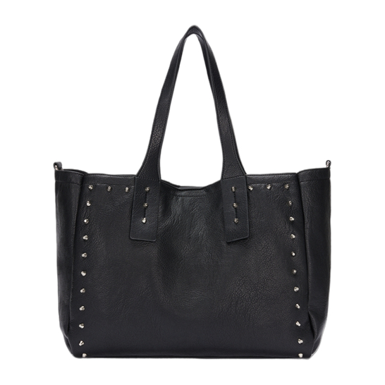 Simple Style Rivets Decor Shopper Bag