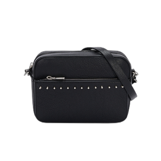 Rivets Studded Decor Crossbody Camera Bag