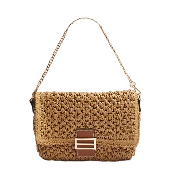 Chain Strap Paper Woven Bag