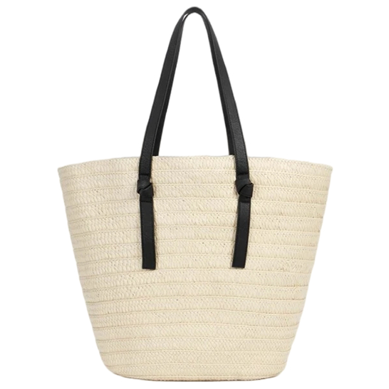 Knotted Handle Paper Woven Bag