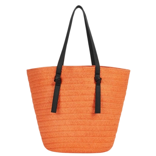Knotted Handle Paper Woven Bag