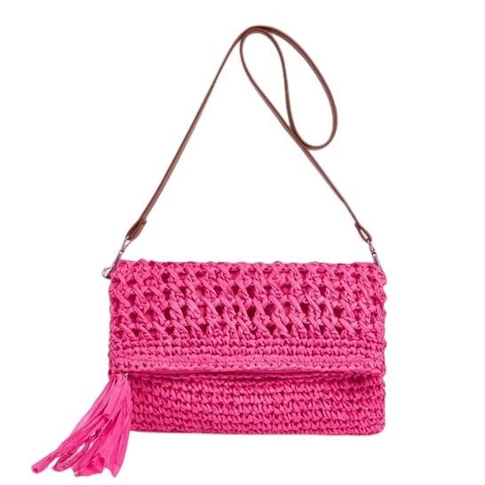 Tassels Puller Hollowed Paper Woven Bag