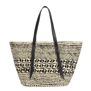 Contrast Colour Rhomboid Woven Paper Bag