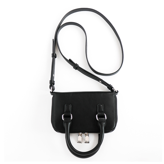 Mini Handbag with Long Strap and Wallet Structure
