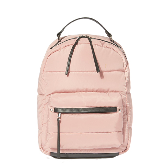 Rivets Decor PU Puller Quilted Backpack